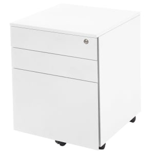 Rapidline GO Mobile Pedestal - 3 Drawer - White China