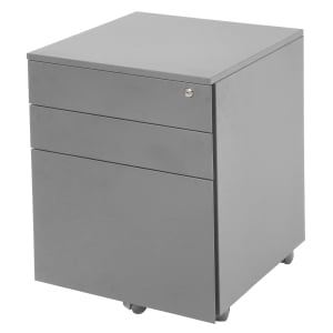 Rapidline GO Mobile Pedestal - 3 Drawer - Precious Silver