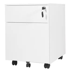 Rapidline GO Steel Mobile Pedestal - 2 Drawer - White China