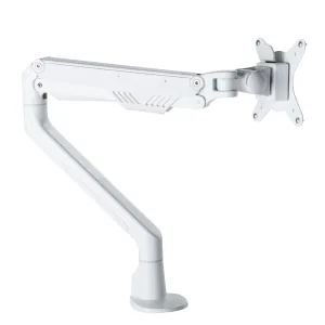 Rapidline Elevate Gas Operated Single Monitor Arm - White