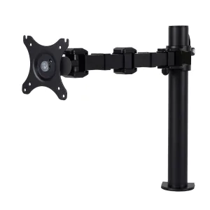 Rapidline Revolve Single Monitor Arm - Black Plastic