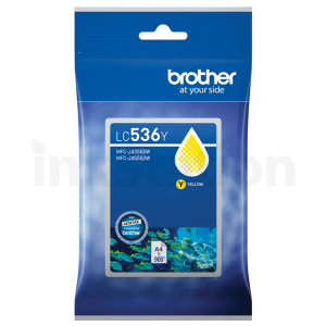 Genuine Brother LC-536Y Yellow Ink Cartridge - 900 pages