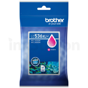 Genuine Brother LC-536XLM Magenta High Yield Ink Cartridge - 1,500 pages