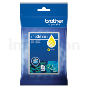 Genuine Brother LC-536XXLY Yellow Extra High Yield Ink Cartridge - 2,500 pages