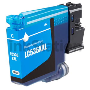 Compatible Brother LC-536XXLC Cyan Extra High Yield Ink Cartridge - 2,500 pages