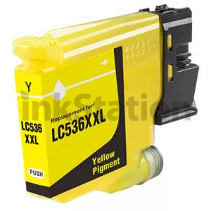 Compatible Brother LC-536XXLY Yellow Extra High Yield Ink Cartridge - 2,500 pages
