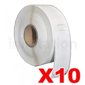 10 x Dymo SD11355 / S0722550 Compatible White Label Roll 19mm x 51mm - 500 labels per roll (with chip) for LabelWriter 550/5XL