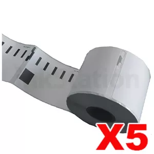 5 x Dymo SD99015 / S0722440 Compatible Multi Purpose Label Roll 54mm x 70mm - 320 labels per roll (with chip) for LabelWriter 550/5XL