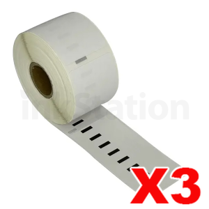 3 x Dymo SD11356 / S0722560 Compatible Removable White Label Roll 41mm x 89mm - 300 labels per roll (with chip) for LabelWriter 550/5XL