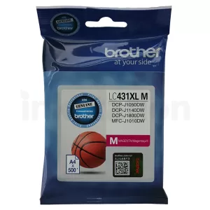 Genuine Brother LC-431XLM Magenta High Yield Ink Cartridge - 500 pages