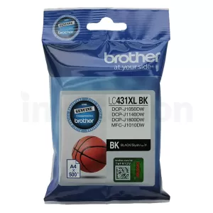 Genuine Brother LC-431XLBK Black High Yield Ink Cartridge - 500 pages