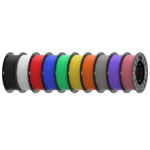 10 Colours PLA+ 3D Filament 1.75mm Combo Pack (Black+White+Red+Blue+Green+Yellow+Orange+Grey+Violet+Peach pink) - 0.2KG/Colour, total 2KG