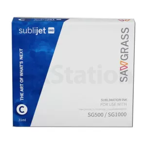 Genuine Sawgrass Cyan Sublijet UHD Ink 187557 for SG500 SG1000 - 31ml