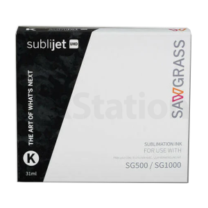 Genuine Sawgrass Black Sublijet UHD Ink 187556 for SG500 SG1000 - 31ml