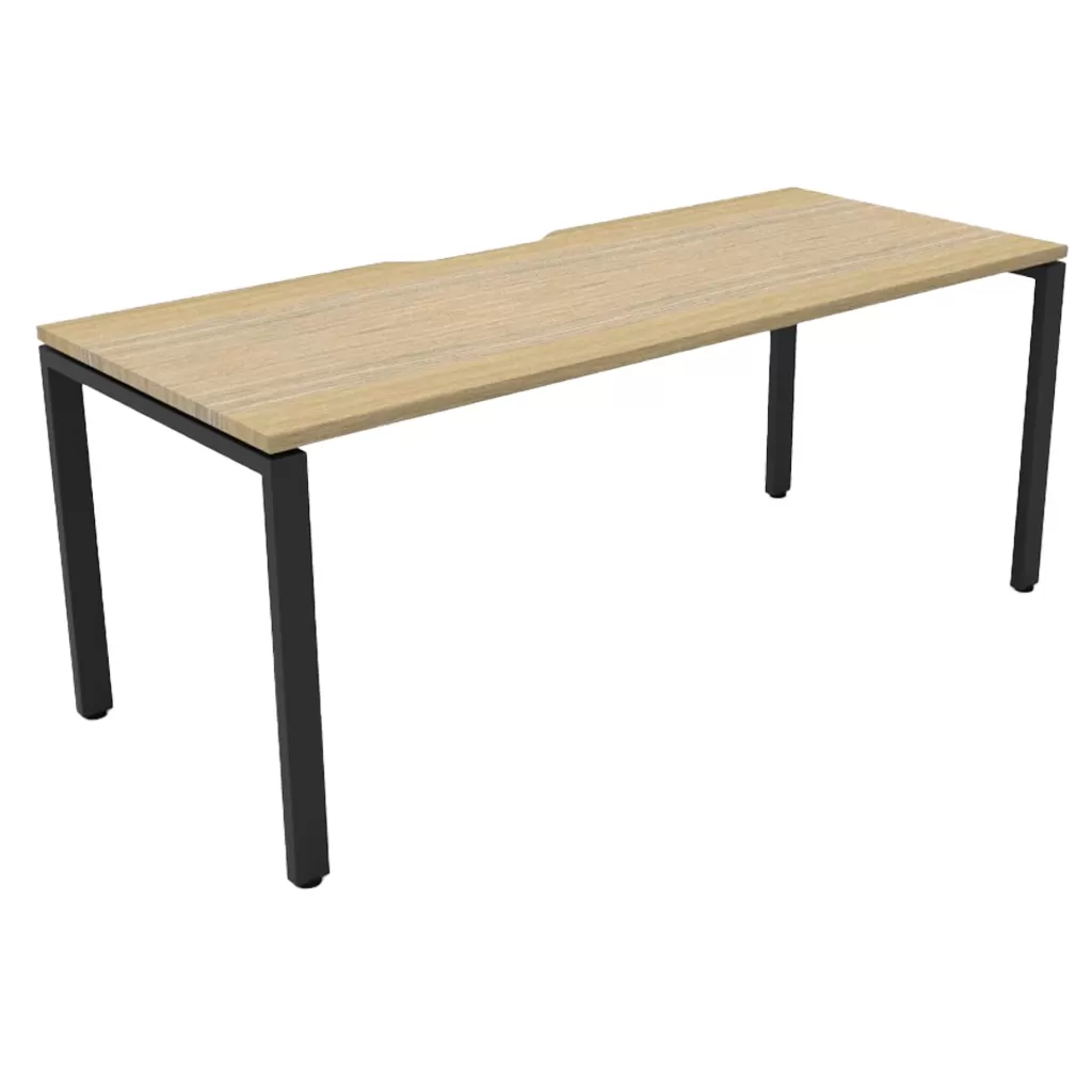 Natural Oak Top & Black Satin Base