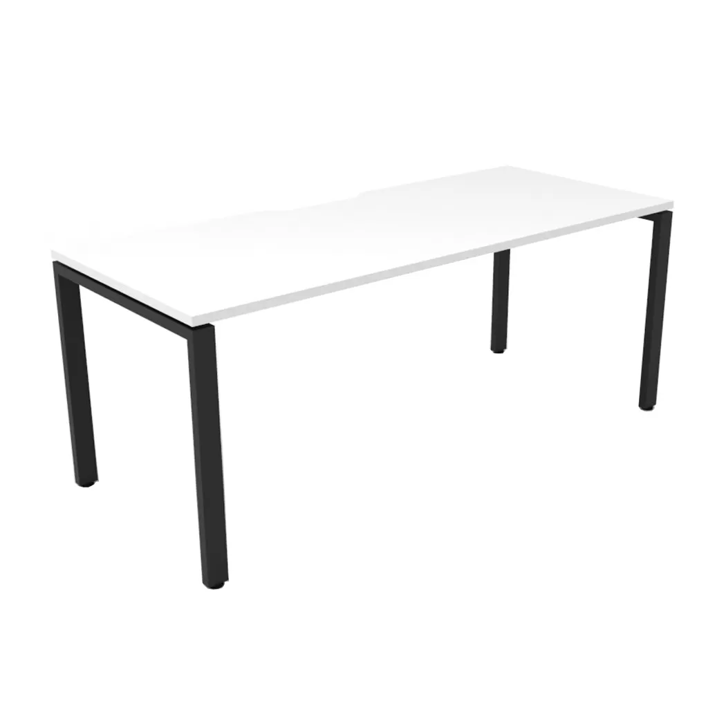 Natural White Top & Black Satin Base