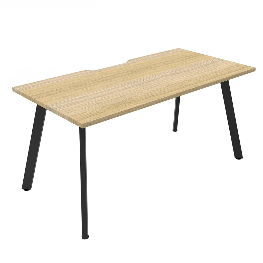 Natural Oak Top & Black Satin Base