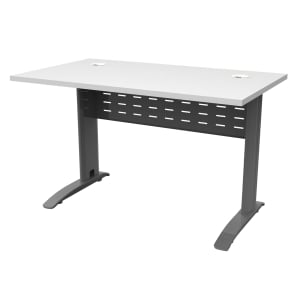 Rapidline Rapid Span Open Workstation - 1200 x 700mm Natural White Top & Silver Satin Base