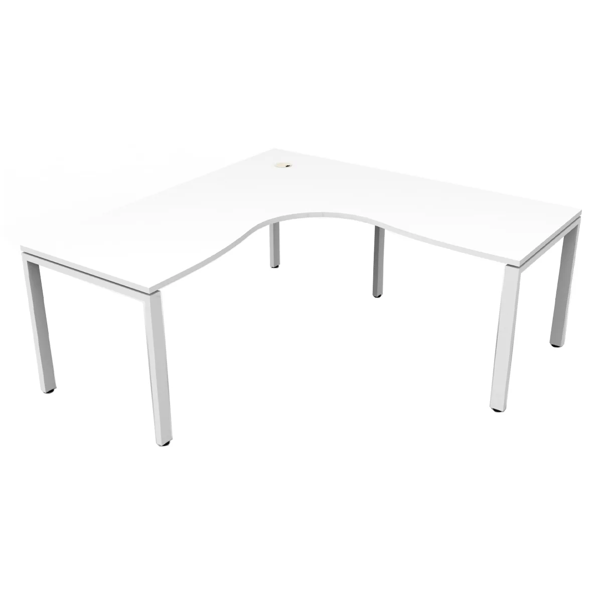 Natural White Top & White Satin Base