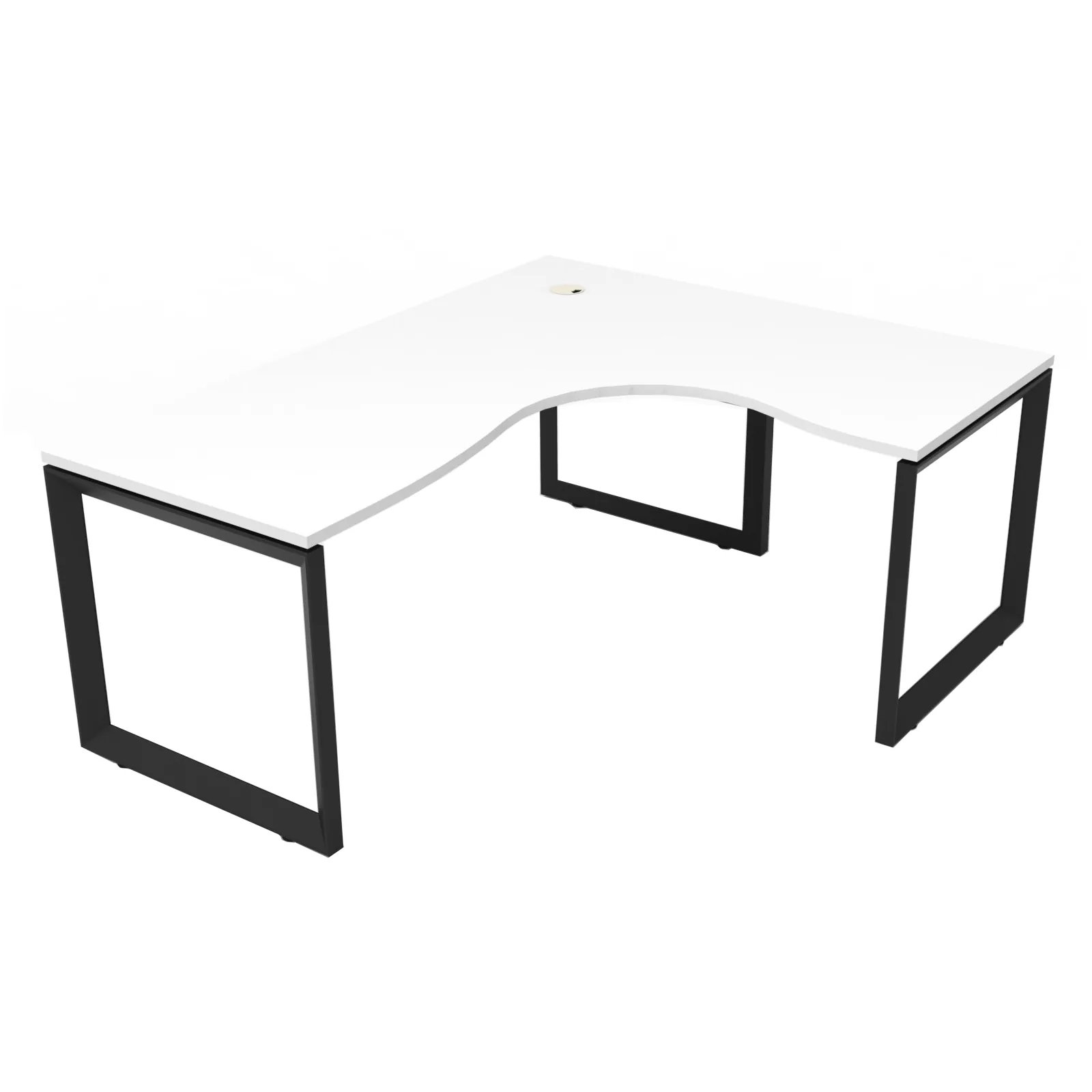 Natural White Top & Black Satin Base