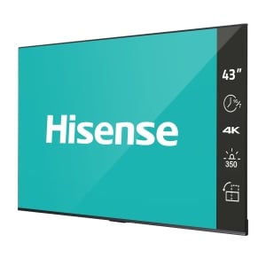 Hisense 43DP30FE 43" UHD Digital Signage 350nit 16 x 7 Android 9