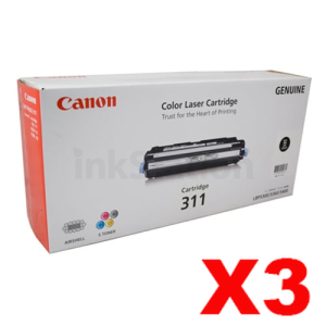 3 x Genuine Canon LBP 5360 (CART-311BK) Black Toner Cartridge-Approx. 6,000 pages
