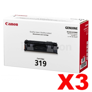 3 x Canon CART-319 Black Genuine Laser Toner Cartridge 2,100 pages