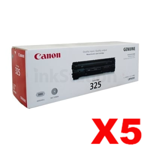 5 x Canon CART-325 Genuine Toner Cartridge - 1,600 pages