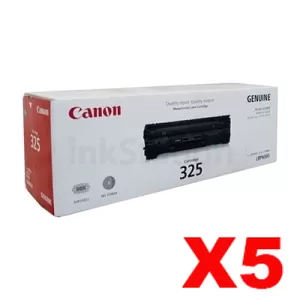 5 x Canon CART-325 Genuine Toner Cartridge - 1,600 pages