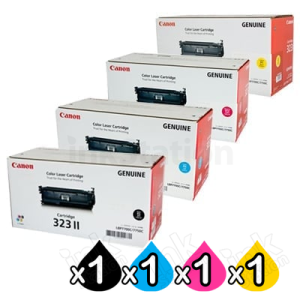 4 Pack Genuine Canon CART-323 High Capacity Combo [1BK,1C,1M,1Y]
