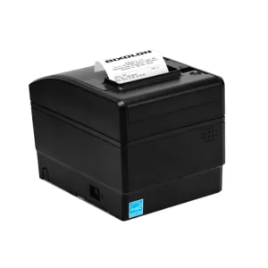 BIXOLON SRP-S300L 3" Linerless Thermal Printer Paper with Taken Sensor (SRPS300LSUG), USB Interface, Black