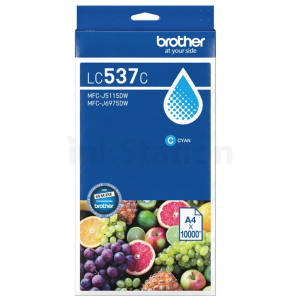 Genuine Brother LC-537C Cyan Ultra High Yield Ink Cartridge - 1,0000 pages