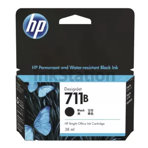 HP 711B Genuine Black Inkjet Cartridge 3WX00A 38ml
