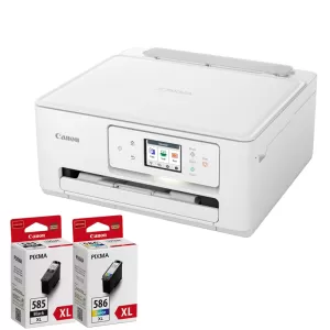 Canon PIXMA TS7760 HOME A4 Wireless All-In-One Multifunction Inkjet Printer + PG-585XL & CL-586XL Ink Bundle