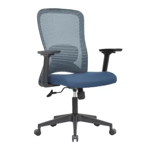 Mesh Back Ergonomic Office Chair with 2D Lumbar Support & 3D Armrests KAMEX - Blue
