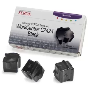 Fuji Xerox WorkCentre C2424 Genuine Black Ink Sticks - 3 Pack - 3,400 pages (108R00663)