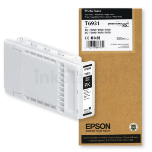 Genuine Epson T6931 Photo Black UltraChrome XD 350ml Ink Cartridge C13T693100