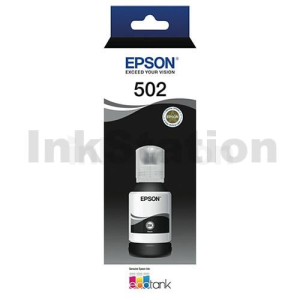 Genuine Epson T502 EcoTank Black Ink Bottle [C13T03K192]