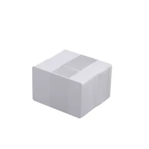 100x Evolis 0.5mm Blank White Thin PVC Cards