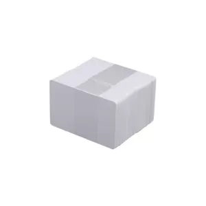100x Evolis 0.76mm Blank White Thick PVC Cards
