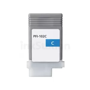 Compatible Canon PFI-102C Cyan Ink Cartridge