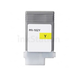 Compatible Canon PFI-102Y Yellow Ink Cartridge