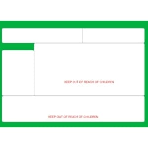 6 Rolls 102mm X 68mm Fred Pharmacy Dispensary Perforated Direct Thermal Labels White - 500 Labels per Roll