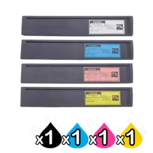 4-Pack Compatible Toshiba e-Studio 2330C, 2820C, 3520C, 4520C Toner Combo T-FC28 [BK+C+M+Y]