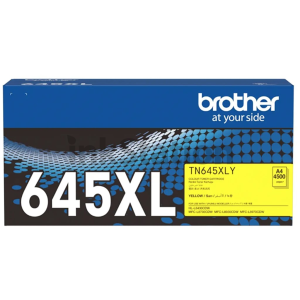 Genuine Brother TN-645XLY Yellow High Yield Toner Cartridge - 4,500 pages