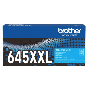 Genuine Brother TN-645XXLC Cyan Super High Yield Toner Cartridge - 6,500 pages