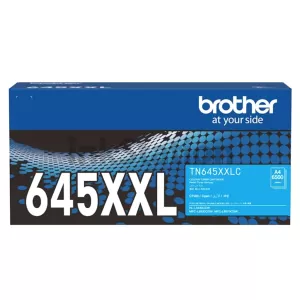 Genuine Brother TN-645XXLC Cyan Super High Yield Toner Cartridge - 6,500 pages