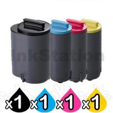 4 Pack Compatible Samsung CLP-350N 4 Colour Combo Toner Cartridge