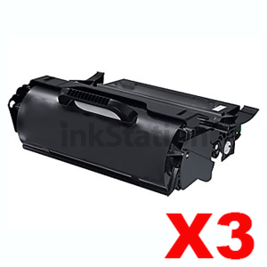 3 x Dell 5230N, 5230DN Black Compatible Laser Toner Cartridge - 21,000 pages