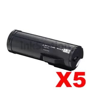 5 x Fuji Xerox DocuPrint M465AP Compatible Black High Yield Toner Cartridge - 25,000 pages (CT202373)